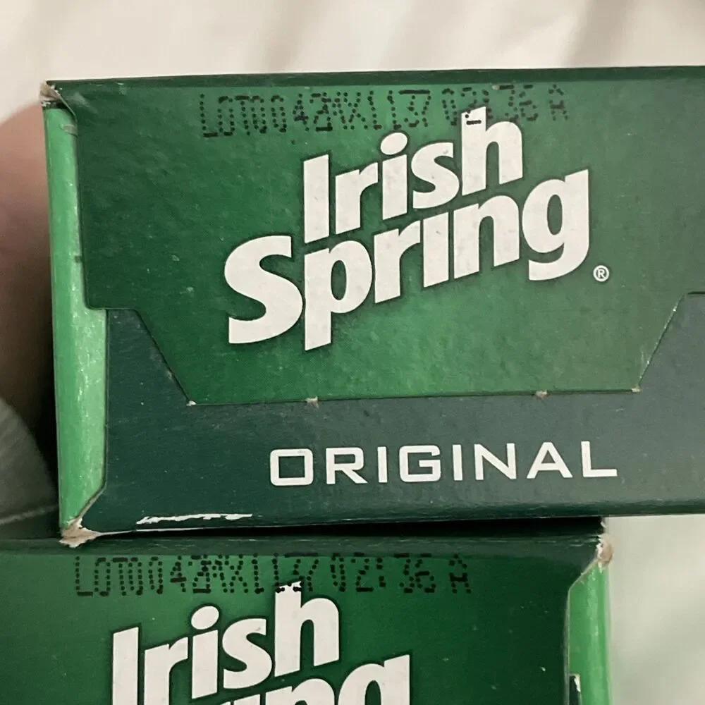Irish Spring Original Deodorant Soap Lot of 2 Older Formula No Flaxseed Disc.